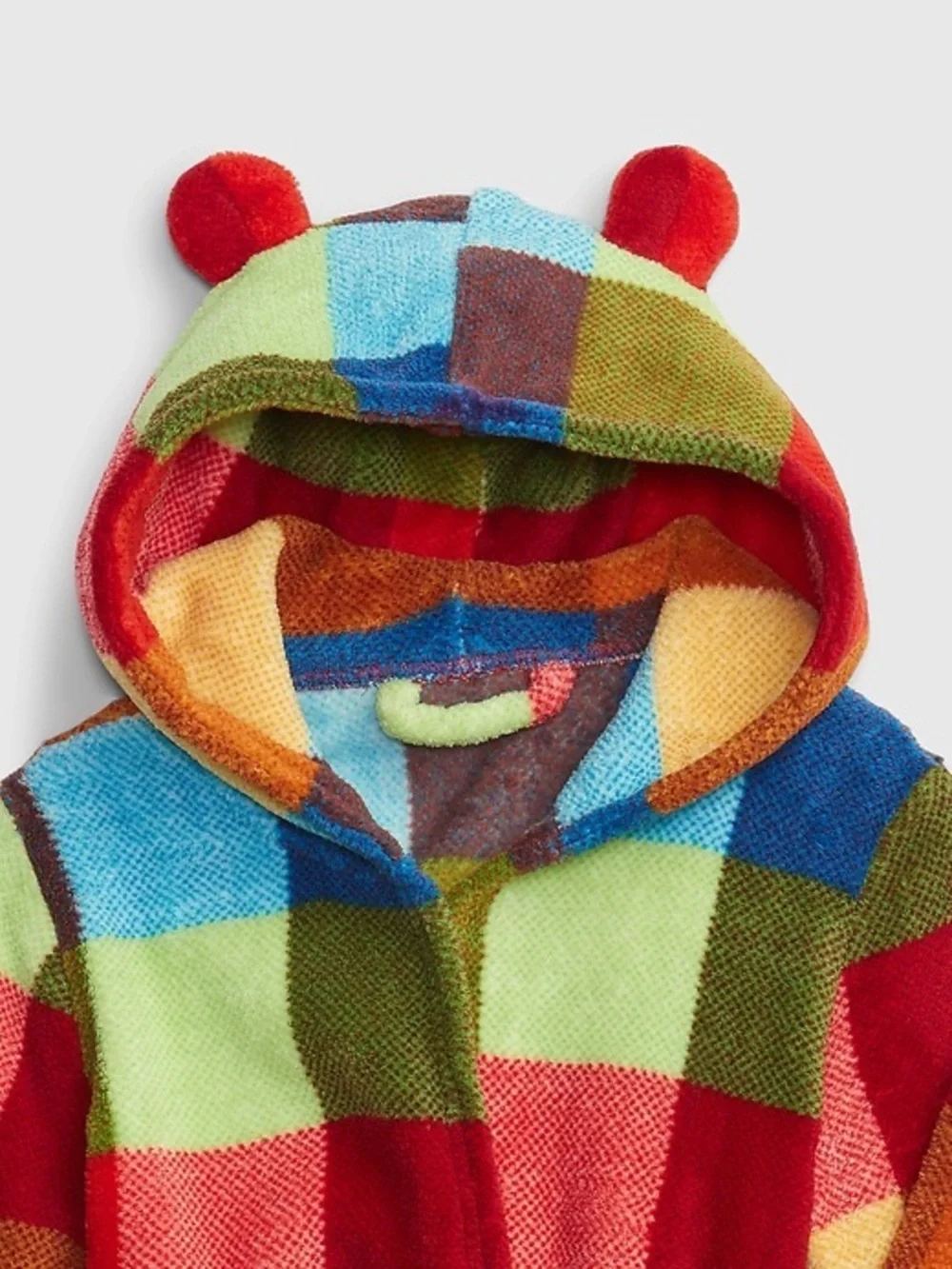 GAP Baby Multicolor Fuzzy Sleepwear - Red, Blue, Green